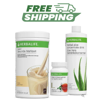 HERBALIFE - Gesundes Frühstück - Shake+Tee+Aloe